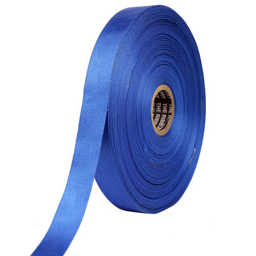 Double Satin NR  Blue Ribbons 25mm/1''inch 20mtr Length