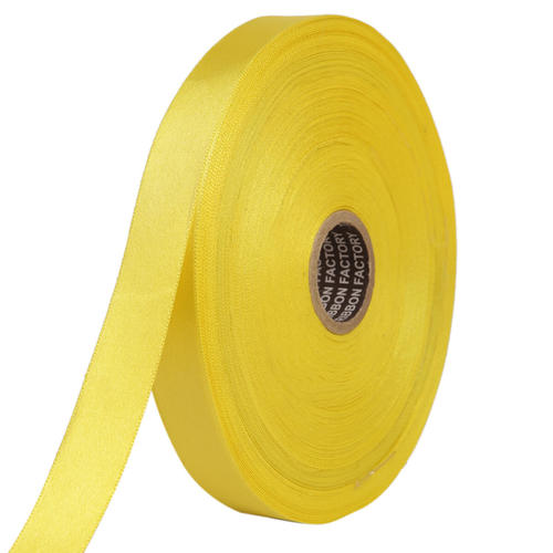 Double Satin NR  Butter Yellow Ribbons25mm/1''inch 20mtr Length