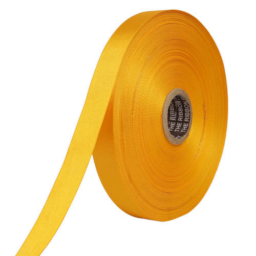 Double Satin NR  Golden Yellow Ribbons25mm/1''inch 20mtr Length