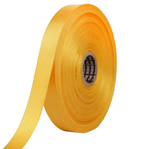 Double Satin NR  Honey Yellow Ribbons25mm/1''inch 20mtr Length