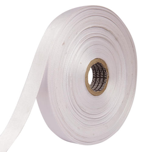 Double Satin NR  Silver Ribbons 25mm/1''inch 20mtr Length