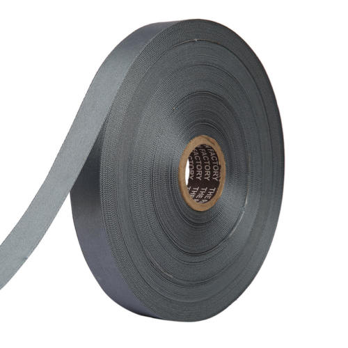 Double Satin NR  Lead Grey Ribbons25mm/1''inch 20mtr Length