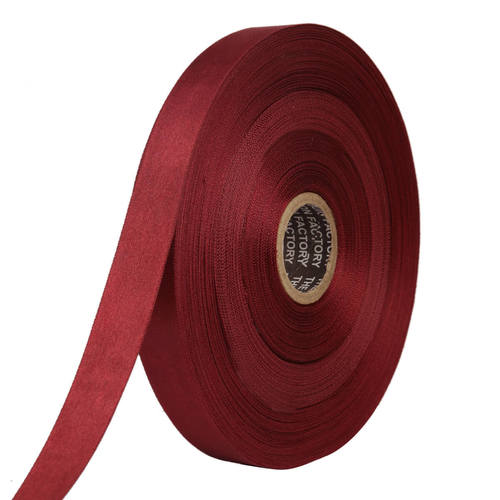 Double Satin NR  Blood Red Ribbons25mm/1''inch 20mtr Length