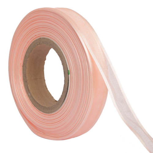 Organza Satin  Baby Pink Ribbons 25mm/1''inch 20mtr Length
