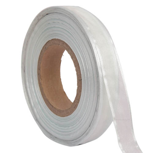 Organza Satin  Grey Ribbons 25mm/1''inch 20mtr Length