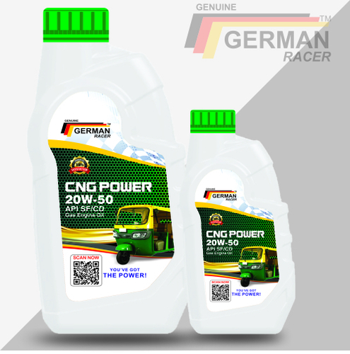 German Racer Cng Power 20W50 Cng/Gasoline Engine Oil Pack Type: Seal Pack Carton