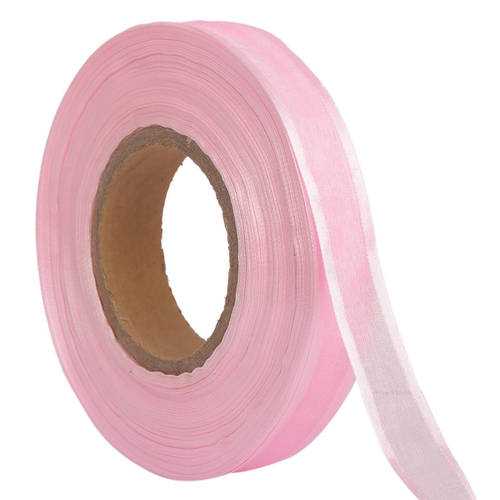Organza Satin  Pink Ribbons 25mm/1''inch 20mtr Length