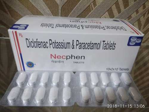 Diclofenac Potasium & Paracetamol Tablets