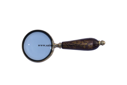 Antique Magnifying Glass with Flower Design Handle