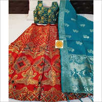 Ladies Printed Ethnic Banarasi Lehenga