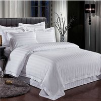 100 % Cotton Bed Sheet 1 CM Satin Strips