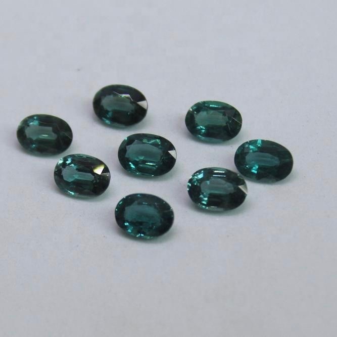 6x8mm Teal Kyanite Faceted Oval Loose Gemstones