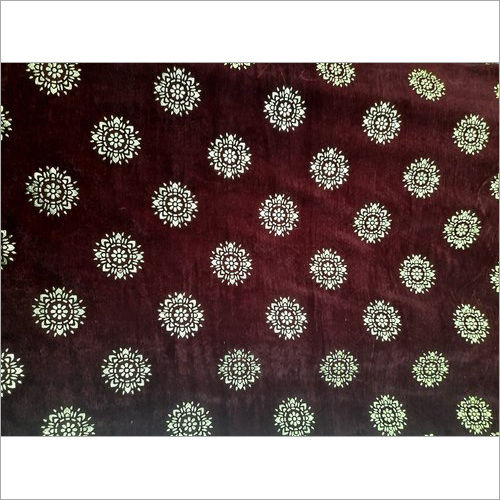 Foil Worked Micro Velvet 9000 Fabric Dyed