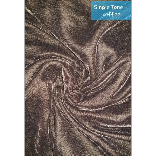 Single Tone Coffee Micro Velvet 9000 Fabric