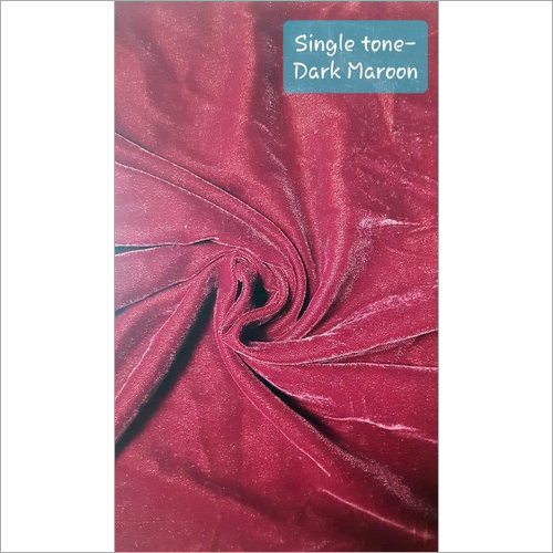 Single Tone Dark Maroon Micro Velvet 9000 Fabric