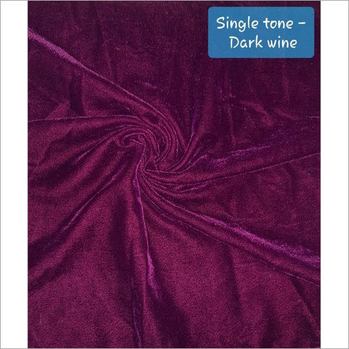 Single Tone Dark Wine Micro Velvet 9000 Fabric