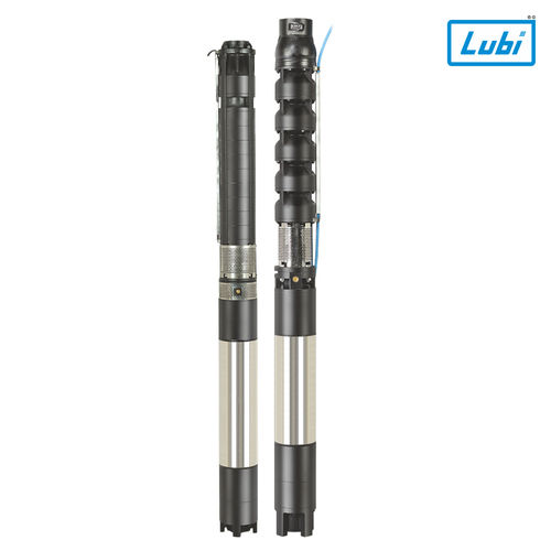 Silver And Black 8" Water Filled Borewell Submersible Pumpsets (Lmks/lmf/lbf/lms/lbs/lph Series)