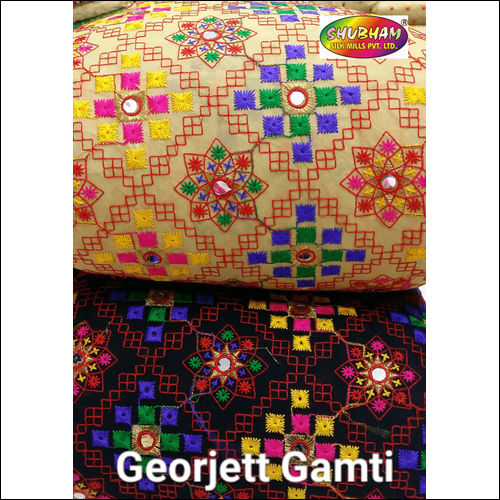 Embroidered Georgette Fabric