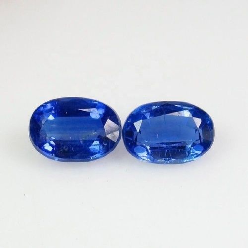 8X10Mm Blue Kyanite Faceted Oval Loose Gemstones Grade: Aaa