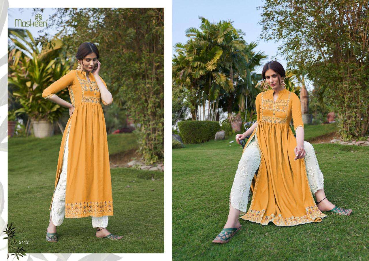 Maisha Nazneen Vol 2 Rayon Printed And Handwork Kurti With Bottom Catalog