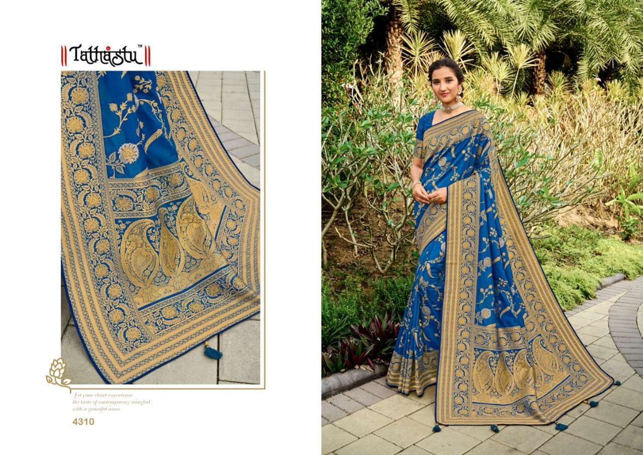 Tathastu 4300 Series Weaving Silk With Work Saree Catalog