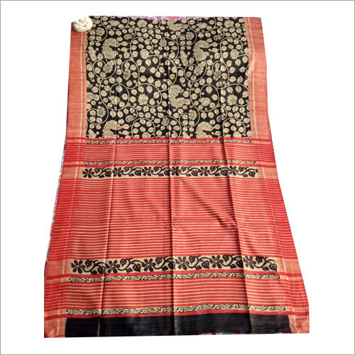 Any Color Tusser Silk Saree