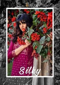 Ibiza Suit Silky Pure Woven Russian Silk Jacquard Designer Salwar Suit Catalog