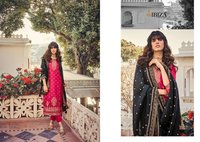 Ibiza Suit Silky Pure Woven Russian Silk Jacquard Designer Salwar Suit Catalog