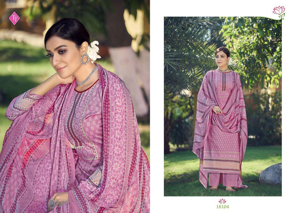 Tanishk Fashion Aarna Lawn Cambric Printed Dress Material Catalog