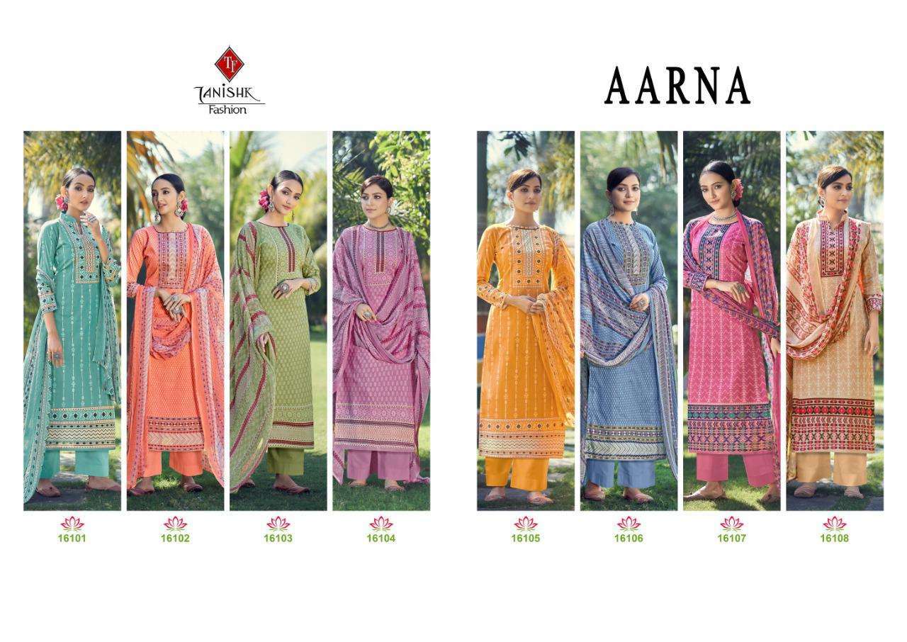 Tanishk Fashion Aarna Lawn Cambric Printed Dress Material Catalog