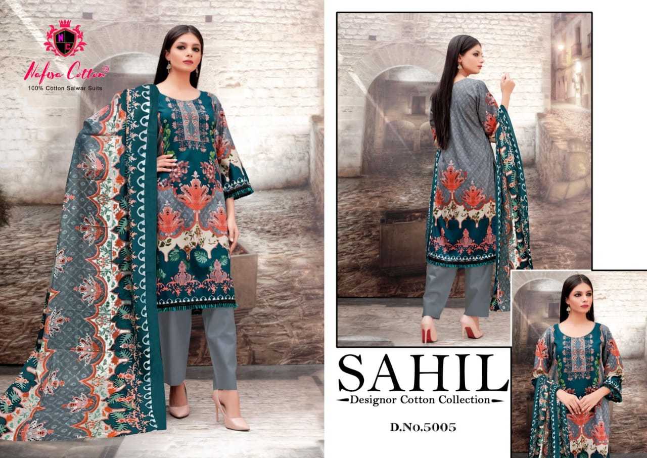 Nafisa Cotton Sahil Vol 5 Cotton Karachi Printed Dress Material Catalog