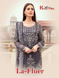 Khayyira La Fluer Georgette With Heavy Embroidery Pakistani Salwar Suit Catalog