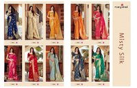 Manjubaa Misty Silk Exclusive Fancy Saree Catalog Collection