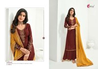 Kesari Trendz Rajoo Vol-1 Heavy Jam Silk With Embroidery Work Plazzo Style Suits Catalog