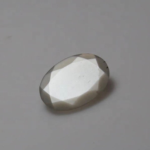 5x7mm Gray Moonstone Faceted Oval Loose Gemstones