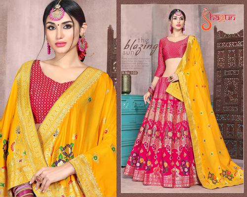 Designer Jacquard Ladies Lehenga