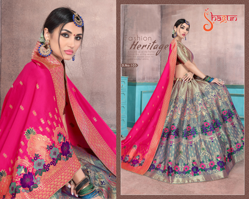 Designer Jacquard Ladies Lehenga