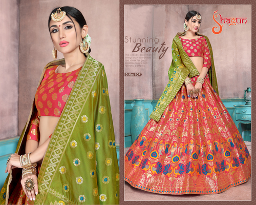 Designer Jacquard Ladies Lehenga