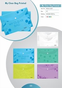 PVC Clear Bag Printed