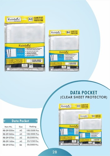 Data Pocket (Clear Sheet Protector)