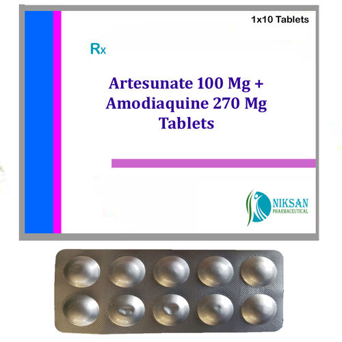 Combipack of Artesunate  Tablets And  Amodiaquine Hydrochloride  Tablets