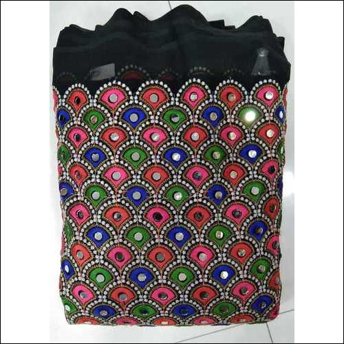 Washable Gamthi Mirror Work Embroidery