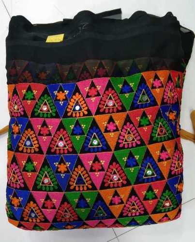 Washable Gamthi Mirror Work Embroidery