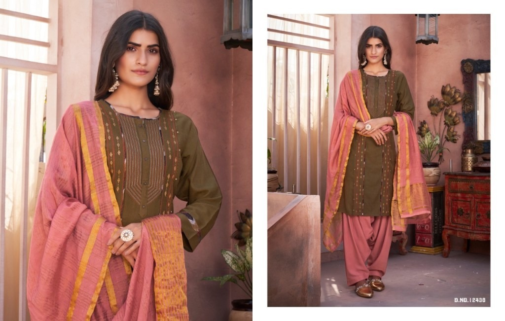 Kalaroop Avenue Patiyala Flex Rayon With Embroidery Readymade Suit Catalog