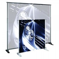 Wall screen banner stand