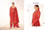 Aashirwad Creation Rashmi Tussar Silk With Embroidery Work Designer Suit Catalog