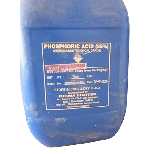 85 Percent Phosphoric Acid Grade: Industrial Grade