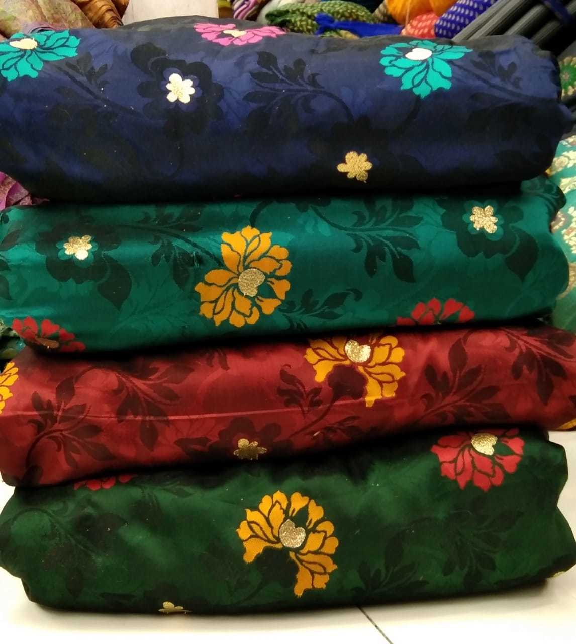 Satin Taffeta Multi Meena Jacquard Fabric