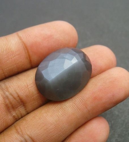 8x10mm Gray Moonstone Faceted Oval Loose Gemstones