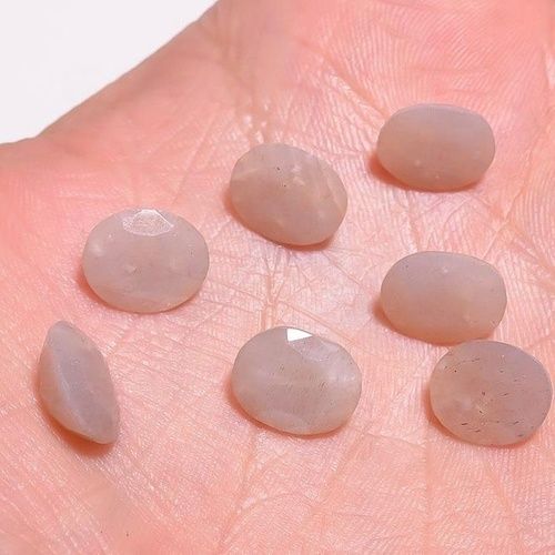 3x4mm Peach Moonstone Faceted Oval Loose Gemstones